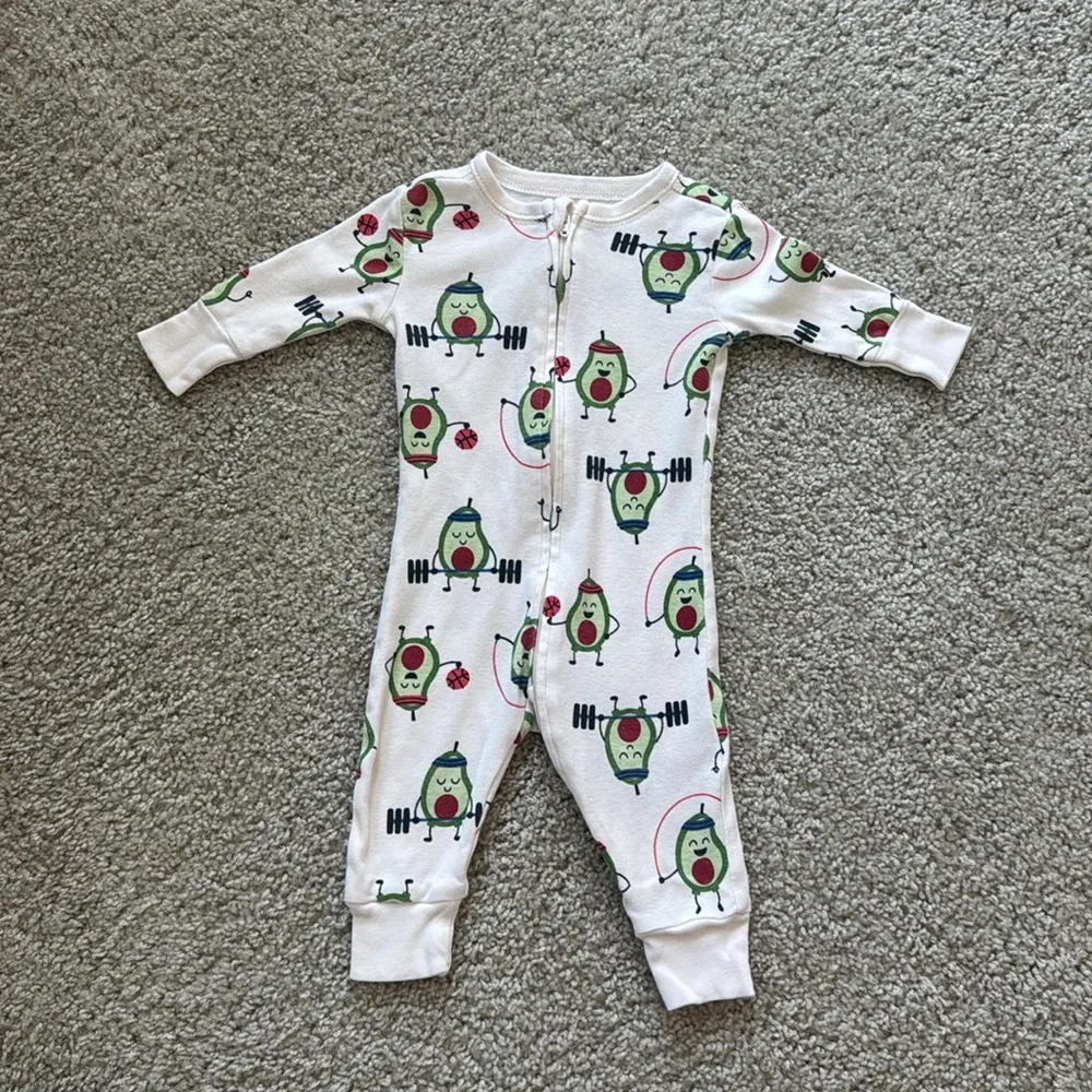 Old Navy Baby Zip Sleep & Play Footies - Set of Four 3-6 Month